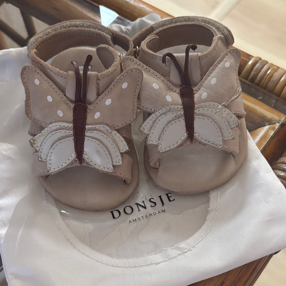 Donsje Amsterdam Tuti Sky/ Butterfly Powder Metallic Nubuck